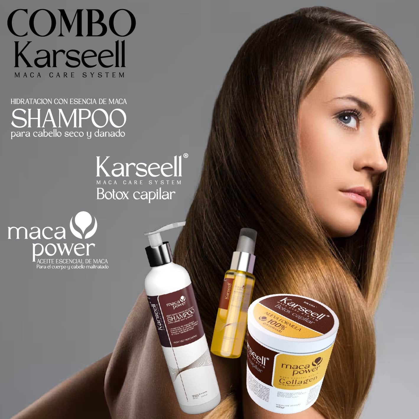 KARSEEL BOTOX + SHAMPOO + ARGAN  COMBO
